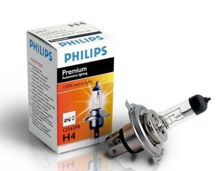Auto sijalice PHILIPS H4 12V 60/55W P43t – PREMIUM 30%+
