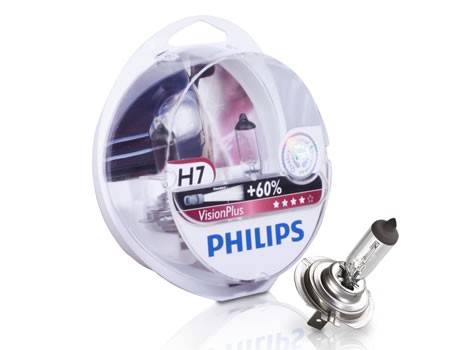 Auto sijalice PHILIPS H7 12V 55W PX26d – VISION PLUS 60%+