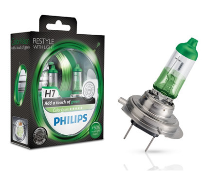 Auto sijalice Philips H7 12V 55W PX26d – COLOR VISION GREEN